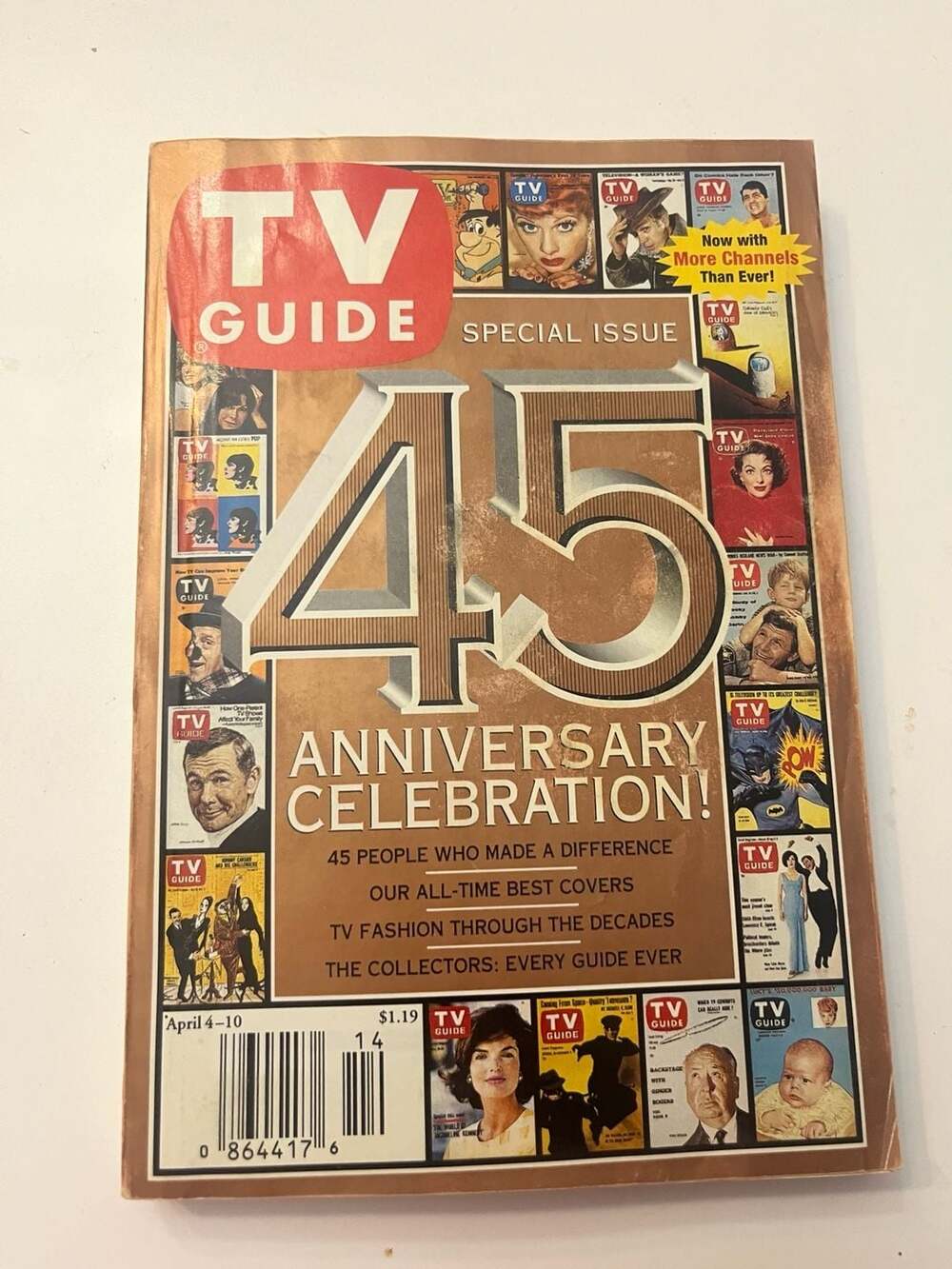 TV Guide Magazine Special Issue 45th Anniversary Celebration April 4-10 1998